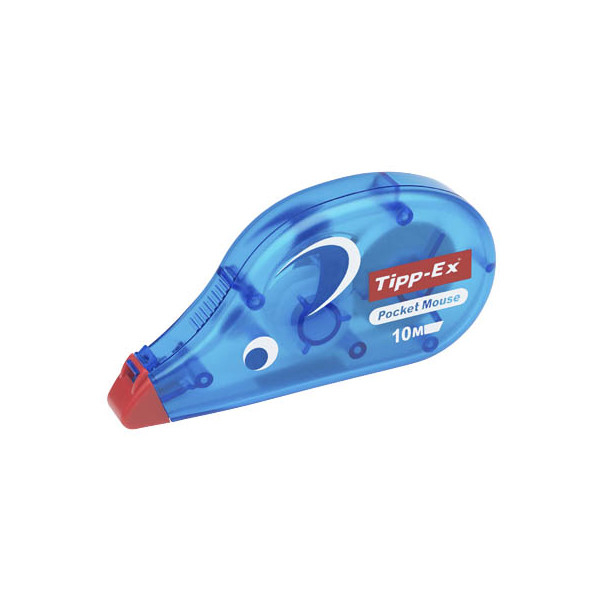 Korrekturroller Maus 4,2mm TIPP EX 820789/510364 Pocket Für trockene und sofort überschreibbare Korrekturen. Einfache Handhabung, perfekt deckend. Mit praktischem Bandschutz für unterwegs. Weißes Korrekturband.