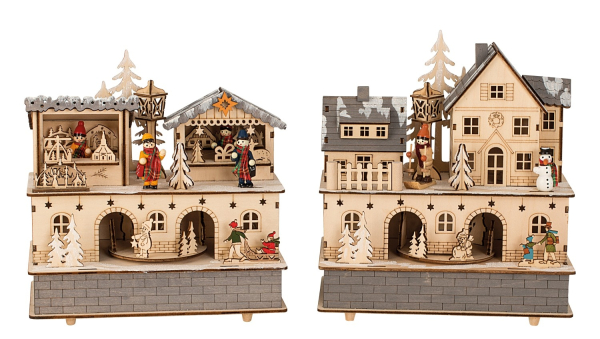 IKO X-mas-Holzhaus mit Musik & Licht – Produktabbildung