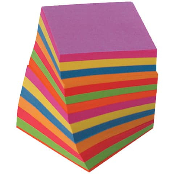 FOLIA Zettelboxnachfüllung bunt 9x9cm 700BL lose – Produktabbildung