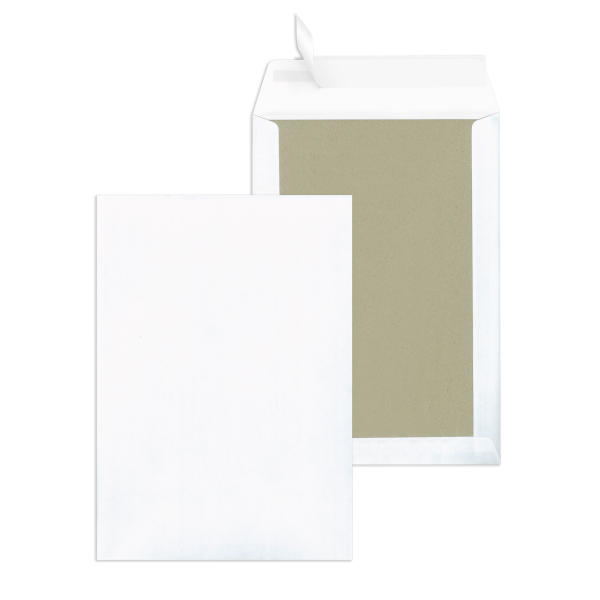 DOTS Versandtasche C4 mit Fenster HK 120g weiß Papprückwand 50ST – Produktabbildung