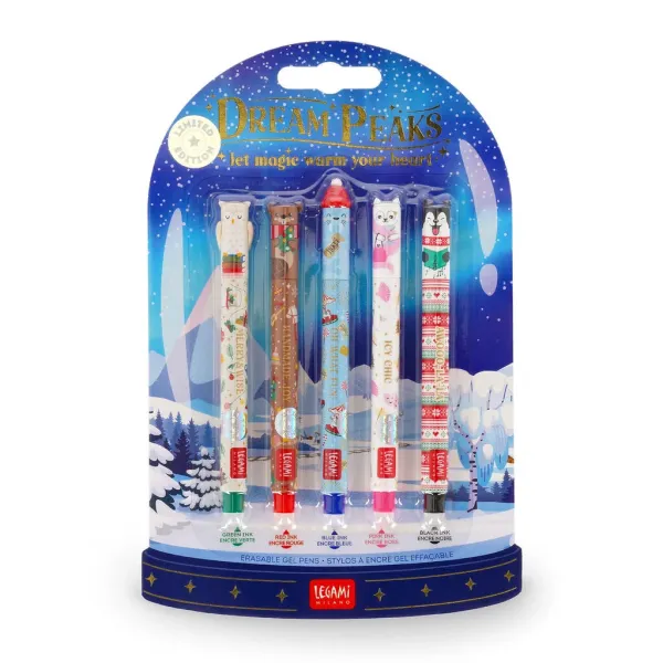 LEGAMI Dream Peaks 5 Mini Erasable Pens | Nettel
