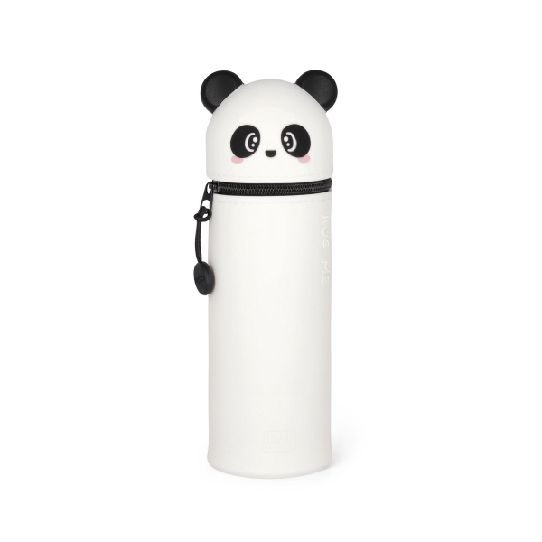 2-in-1-Federmäppchen aus Silikon - Kawaii  - PANDA