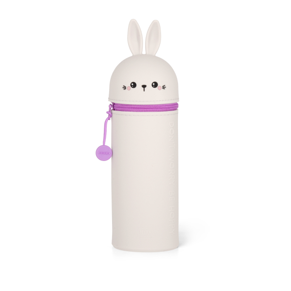 2-in-1-Federmäppchen aus Silikon - Kawaii  - BUNNY