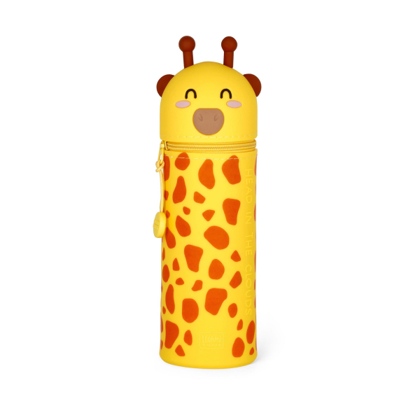 2-in-1-Federmäppchen aus Silikon - Kawaii  - GIRAFFE