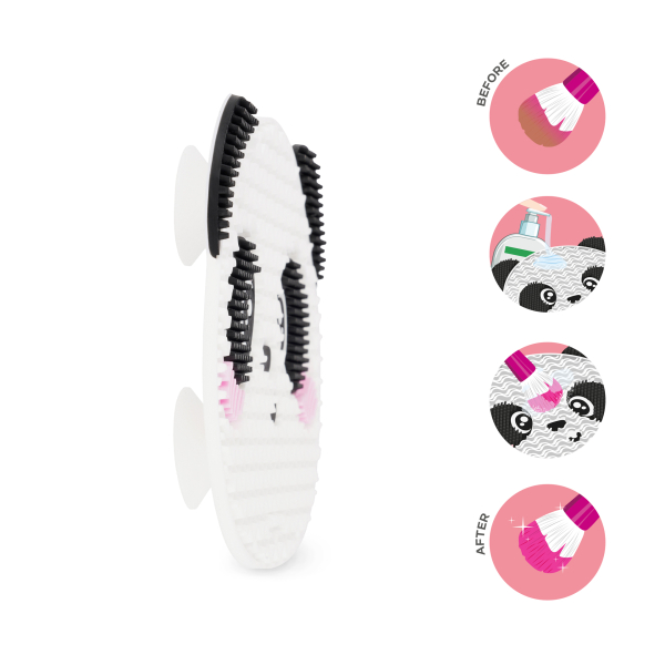LEGAMI Reinigungspad für Make-up-Pinsel - Brush it Off! - Panda