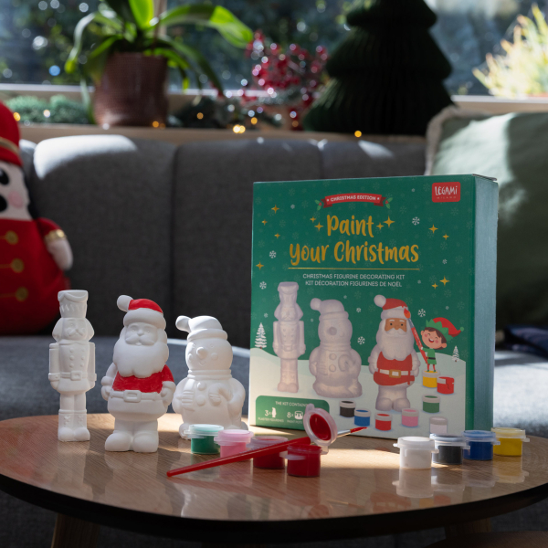 LEGAMI Paint Your Christmas Weihnachtsfiguren zum Bemalen – 3er-Set