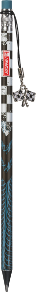 Bleistift Fast Wheels | HB, rund, blau/mehrfarbig
