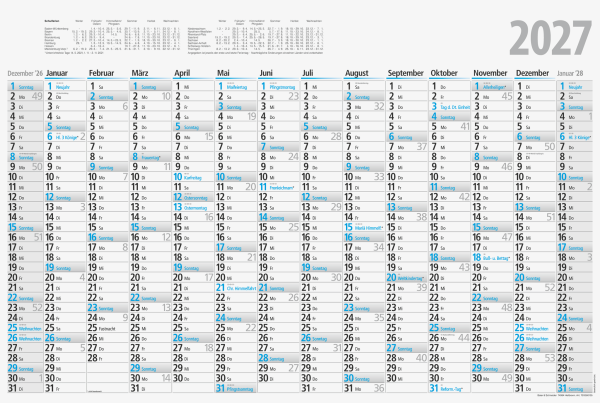 RIDO Plakatkalender 70x47cm