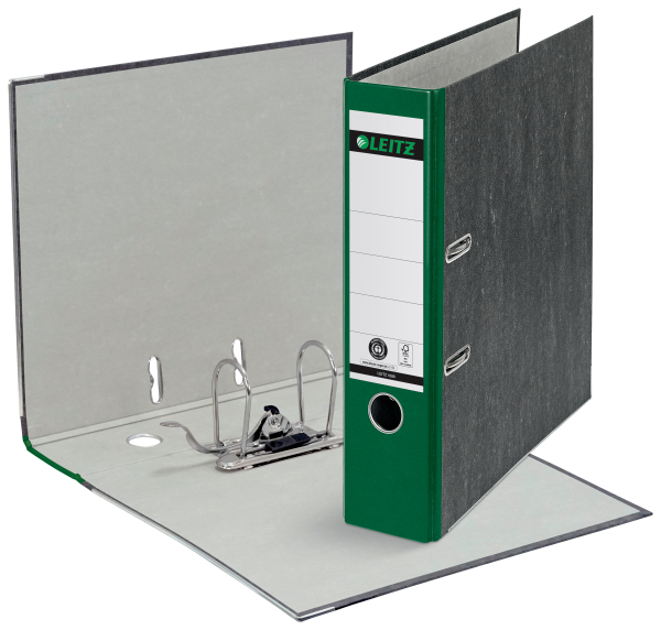 Leitz Ordner Pappe A4 8cm grün