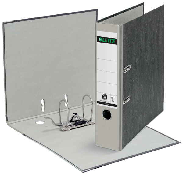 Leitz Ordner Pappe A4 8cm grau