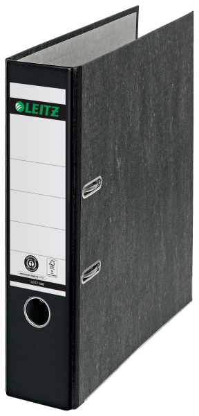 Leitz Ordner Pappe A4 8cm schwarz