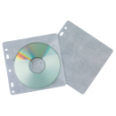 CD Hülle 40ST transparent gelocht