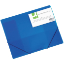 Gummizugmappe A4 transl. blau