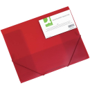 Gummizugmappe A4 transl. rot
