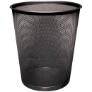 Papierkorb Metall schwarz