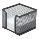 Zettelbox Metall schwarz