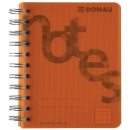 Collegeblock PP Cover A6 kariert orange