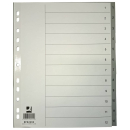 Ordnerregister PP A4 1-12 grau