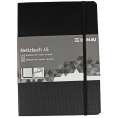 Notizbuch A5 kariert schwarz