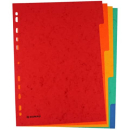 DONAU Farbregister 225g A4 5tlg farbig – Produktabbildung