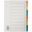 Register Plastik A4 10tlg farbig