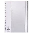 Ordnerregister 1-31 A4 PP grau