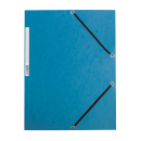 Gummizugmappe Karton blau