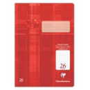 Schulheft Clairefontaine, DIN A4, 16 Blatt, 90g, Lineatur 26 kariert 5x5mm mit Rand