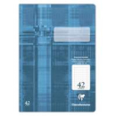 Schulheft Clairefontaine, DIN A4, 16 Blatt, 90g, Lineatur 38 durchgehend kariert mit Rahmen 5x5mm gelocht