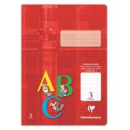 Schulheft Clairefontaine, DIN A4, 16 Blatt, 90g, Lineatur 3 liniert mit Rand für 3. Schuljahr