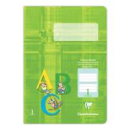 Schulheft Clairefontaine, DIN A5, 16 Blatt, 90g, grüne Lineatur 1 liniert für 1. Schuljahr