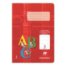 Schulheft Clairefontaine, DIN A5, 16 Blatt, 90g, Lineatur 3 liniert mit Rand für 3. Schuljahr