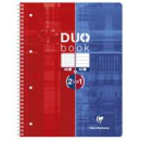 DUO book Collegeblock A4+, 40 Blatt kariert + 40 Blatt liniert