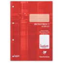 Arbeitsblätterblock 15, DIN A4, kopfseitig geleimt, 50 Blatt 90g mit Rahmen und Kopfleiste, kariert