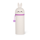 2-in-1-Federmäppchen aus Silikon - Kawaii  - BUNNY