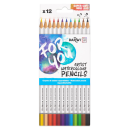 DARWI Aquarellfarbstifte Dreikant 12 Stück