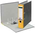 Leitz Ordner Pappe A4 8cm gelb